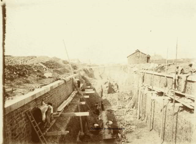 Construction du Fort Saint Michel Ouessant